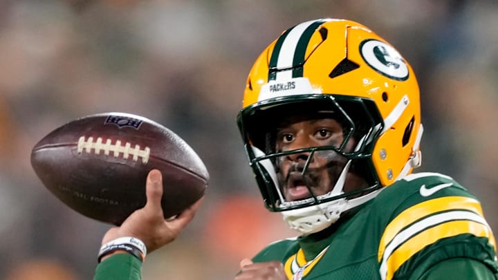 Dec 27, 2025; Green Bay, Wisconsin, USA; Green Bay Packers quarterback Malik Willis (2) throws a pass during the third quarter against the Baltimore Ravens at Lambeau Field. Mandatory Credit: Kayla Wolf-Imagn Images Dec 27, 2025; Green Bay, Wisconsin, USA; Green Bay Packers quarterback Malik Willis (2) throws a pass during the third quarter against the Baltimore Ravens at Lambeau Field. Mandatory Credit: Kayla Wolf-Imagn Images