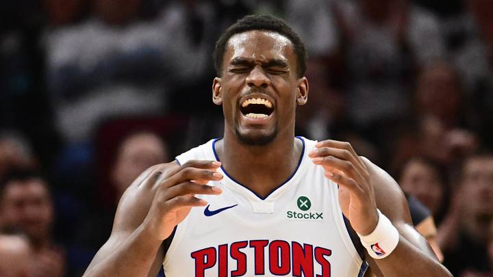 May 11, 2026; Cleveland, Ohio, USA; Detroit Pistons center Jalen Duren (0) reacts after a play against the Cleveland Cavaliers during the second half of game four in the second round of the 2026 NBA Playoffs at Rocket Arena. Mandatory Credit: Ken Blaze-Imagn Images May 11, 2026; Cleveland, Ohio, USA; Detroit Pistons center Jalen Duren (0) reacts after a play against the Cleveland Cavaliers during the second half of game four in the second round of the 2026 NBA Playoffs at Rocket Arena. Mandatory Credit: Ken Blaze-Imagn Images