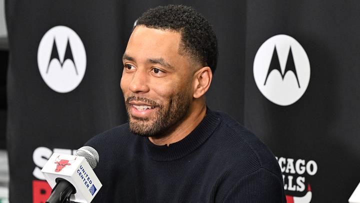 Sep 28, 2026; Chiacgo, Il, USA;  Chicago Bulls Executive Vice President - Basketball Operations Bryson Graham speaks during media day.  Mandatory Credit: Matt Marton-Imagn Images