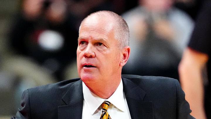 Feb 22, 2025; Boulder, Colorado, USA; Colorado Buffaloes head coach Tad Boyle during the first half against the Baylor Bears at the CU Events Center. Mandatory Credit: Ron Chenoy-Imagn Images Feb 22, 2025; Boulder, Colorado, USA; Colorado Buffaloes head coach Tad Boyle during the first half against the Baylor Bears at the CU Events Center. Mandatory Credit: Ron Chenoy-Imagn Images