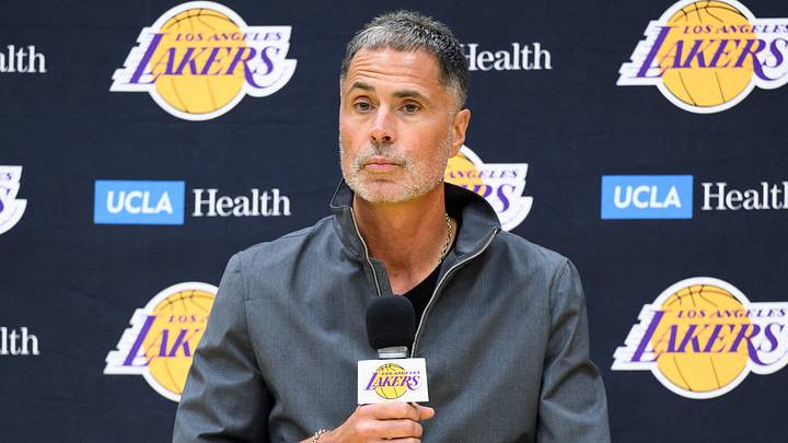 Los Angeles Lakers general manager Rob Pelinka Los Angeles Lakers general manager Rob Pelinka