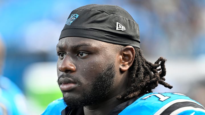 Carolina Panthers offensive tackle Ikem Ekwonu 