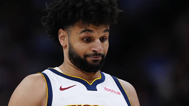 Apr 11, 2025; Denver, Colorado, USA; Denver Nuggets guard Jamal Murray (27) reacts in the fourth quarter against the Memphis Grizzlies at Ball Arena. Mandatory Credit: Ron Chenoy-Imagn Images Apr 11, 2025; Denver, Colorado, USA; Denver Nuggets guard Jamal Murray (27) reacts in the fourth quarter against the Memphis Grizzlies at Ball Arena. Mandatory Credit: Ron Chenoy-Imagn Images