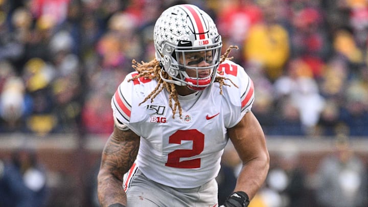 Nov 30, 2019; Ann Arbor, MI, USA; Ohio State Buckeyes defensive end Chase Young (2) during the game against the Michigan Wolverines at Michigan Stadium. Mandatory Credit: Tim Fuller-Imagn Images Nov 30, 2019; Ann Arbor, MI, USA; Ohio State Buckeyes defensive end Chase Young (2) during the game against the Michigan Wolverines at Michigan Stadium. Mandatory Credit: Tim Fuller-Imagn Images