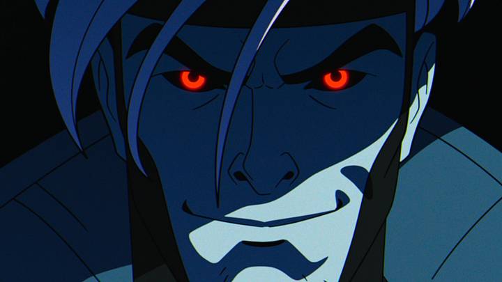 A scene featuring Gambit from Marvel's X-MEN '97 Season 2, exclusively on Disney+