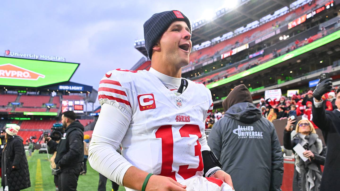 Purdy Bad Brock Purdy rewrote bad-weather narrative in gutsy performance vs. Browns