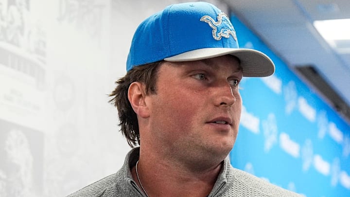 Detroit Lions first round draft pick Blake Miller.