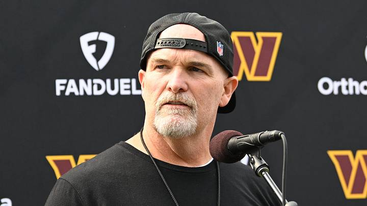 Washington Commanders head coach Dan Quinn Mandatory Credit: Eric Canha-Imagn Images
