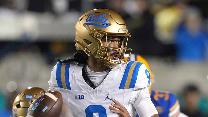 Sep 5, 2026; Berkeley, California, USA; UCLA Bruins quarterback Nico Iamaleava (9) during the third quarter against the California Golden Bears at California Memorial Stadium. Mandatory Credit: Darren Yamashita-Imagn Images Sep 5, 2026; Berkeley, California, USA; UCLA Bruins quarterback Nico Iamaleava (9) during the third quarter against the California Golden Bears at California Memorial Stadium. Mandatory Credit: Darren Yamashita-Imagn Images