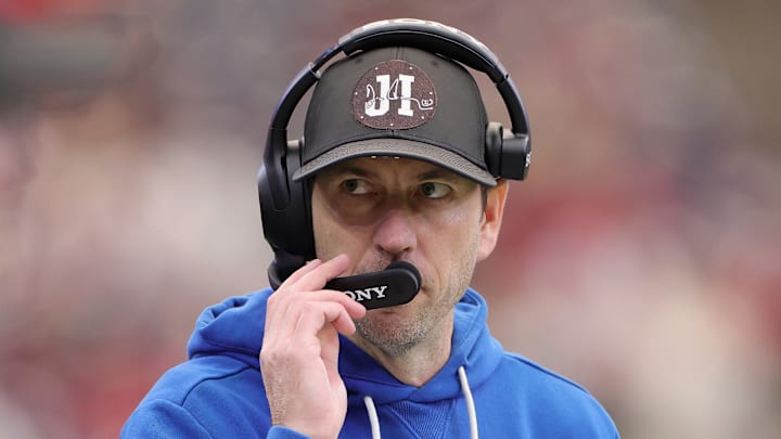 Shane Steichen of the Indianapolis Colts on the sidelines