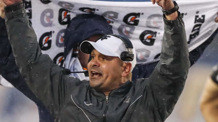 Sep 8, 2018; Morgantown, WV, USA; West Virginia Mountaineers defensive coordinator Tony Gibson yells from the sideline during the second quarter against the Youngstown State Penguins at Mountaineer Field at Milan Puskar Stadium. Mandatory Credit: Ben Queen-Imagn Images Sep 8, 2018; Morgantown, WV, USA; West Virginia Mountaineers defensive coordinator Tony Gibson yells from the sideline during the second quarter against the Youngstown State Penguins at Mountaineer Field at Milan Puskar Stadium. Mandatory Credit: Ben Queen-Imagn Images