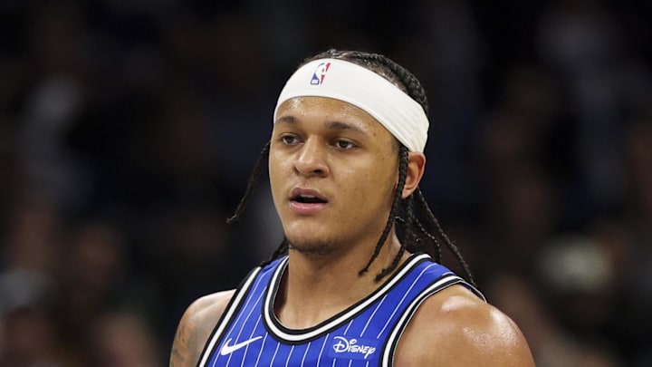 Orlando Magic forward Paolo Banchero (5) controls the ball on January 30, 2026.