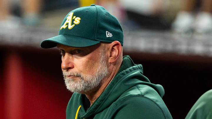 Jul 21, 2026; Phoenix, Arizona, USA; Athletics manager Mark Kotsay against the Arizona Diamondbacks at Chase Field. Mandatory Credit: Mark J. Rebilas-Imagn Images Jul 21, 2026; Phoenix, Arizona, USA; Athletics manager Mark Kotsay against the Arizona Diamondbacks at Chase Field. Mandatory Credit: Mark J. Rebilas-Imagn Images