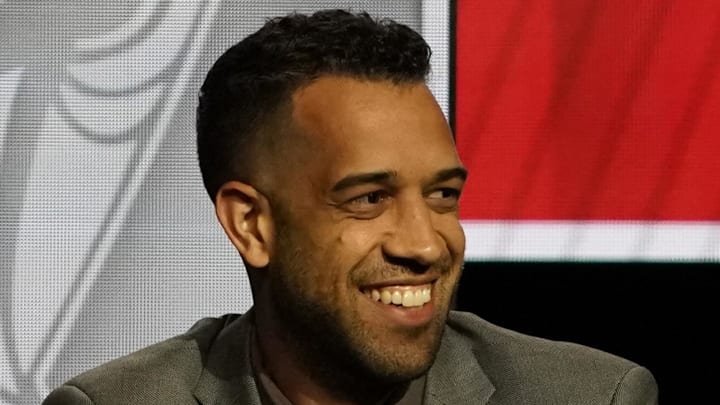 Atlanta Hawks general manager Landry Fields attends the 2024 BA Draft Lottery.