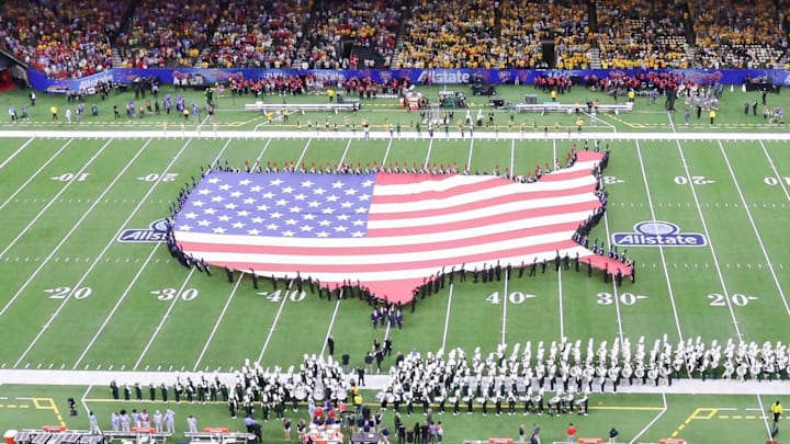 ESPN admits it made a mistake by not showing the national anthem being played at the Sugar Bowl after the New Orleans terrorist attack. ESPN admits it made a mistake by not showing the national anthem being played at the Sugar Bowl after the New Orleans terrorist attack.