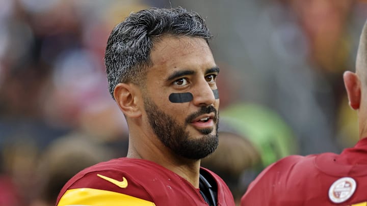 Washington Commanders quarterback Marcus Mariota Washington Commanders quarterback Marcus Mariota