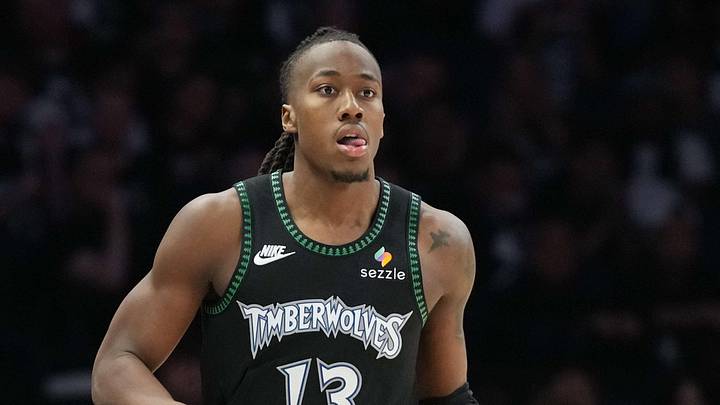 May 15, 2026; Minneapolis, Minnesota, USA; Minnesota Timberwolves guard Ayo Dosunmu (13) dribbles the ball against the San Antonio Spurs in the second during game six of the second round of the 2026 NBA Playoffs at Target Center. Mandatory Credit: Jesse Johnson-Imagn Images May 15, 2026; Minneapolis, Minnesota, USA; Minnesota Timberwolves guard Ayo Dosunmu (13) dribbles the ball against the San Antonio Spurs in the second during game six of the second round of the 2026 NBA Playoffs at Target Center. Mandatory Credit: Jesse Johnson-Imagn Images