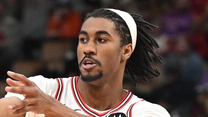 Feb 5, 2026; Toronto, Ontario, CAN;  Chicago Bulls guard Jaden Ivey (31): Dan Hamilton-Imagn Images