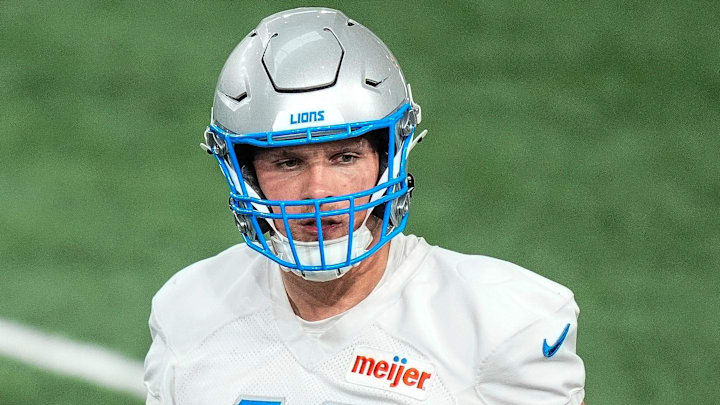 Detroit Lions linebacker Jack Campbell (46).