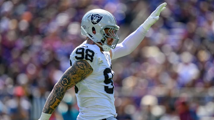 Las Vegas Raiders edge rusher Maxx Crosby could be next to skip out of town, and the Atlanta Falcons would be interested.