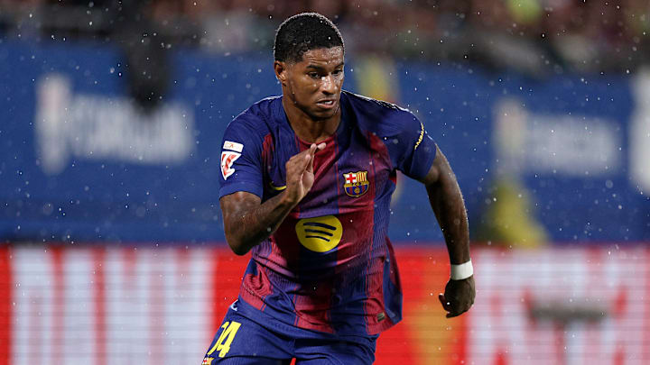 Marcus Rashford will start in place of the injured Lamine Yamal.