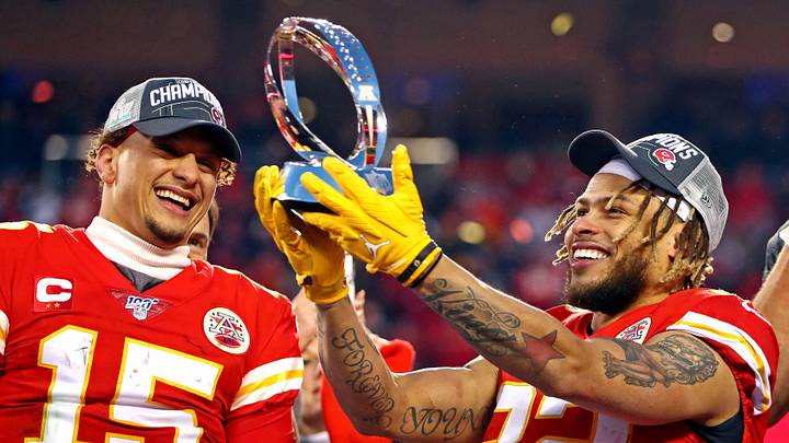 Kansas City Chiefs quarterback Patrick Mahomes and safety Tyrann Mathieu