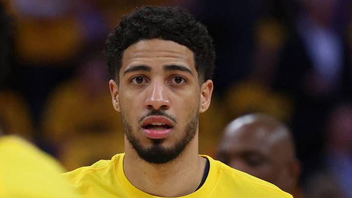 May 27, 2025; Indianapolis, Indiana, USA; Indiana Pacers guard Tyrese Haliburton (0) warms up prior to game four of the eastern conference finals between the Indiana Pacers and the New York Knicks for the 2025 NBA Playoffs at Gainbridge Fieldhouse. Mandatory Credit: Trevor Ruszkowski-Imagn Images May 27, 2025; Indianapolis, Indiana, USA; Indiana Pacers guard Tyrese Haliburton (0) warms up prior to game four of the eastern conference finals between the Indiana Pacers and the New York Knicks for the 2025 NBA Playoffs at Gainbridge Fieldhouse. Mandatory Credit: Trevor Ruszkowski-Imagn Images