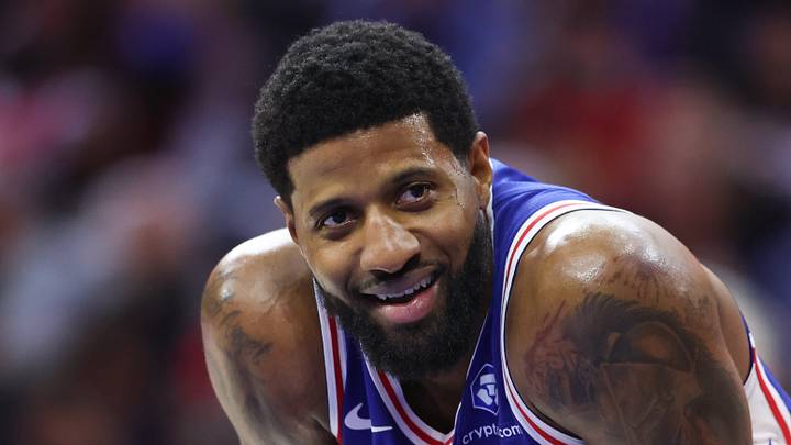 Former Philadelphia 76ers forward Paul George (8).