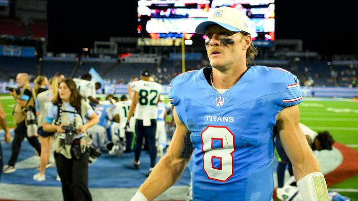 Aug 23, 2026; Nashville, Tennessee, USA; Tennessee Titans quarterback Will Levis (8) walks off the field post game against the Seattle Seahawks at Nissan Stadium. Mandatory Credit: Steve Roberts-Imagn Images Aug 23, 2026; Nashville, Tennessee, USA; Tennessee Titans quarterback Will Levis (8) walks off the field post game against the Seattle Seahawks at Nissan Stadium. Mandatory Credit: Steve Roberts-Imagn Images