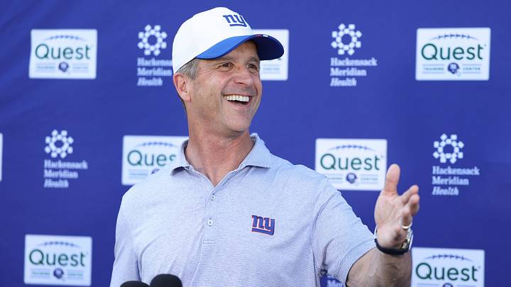 New York Giants head coach John Harbaugh New York Giants head coach John Harbaugh