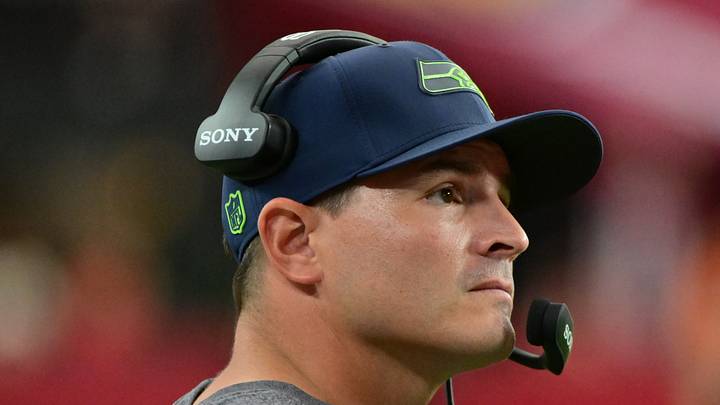 Seattle Seahawks head coach Mike Macdonald looks on in the fourth quarter against the Arizona Cardinals. Seattle Seahawks head coach Mike Macdonald looks on in the fourth quarter against the Arizona Cardinals.