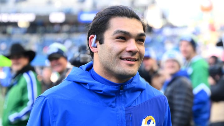 Puka Nacua participated in the Rams offseason program weeks after entering rehab.
