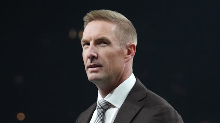 Dec 27, 2023; San Diego, CA, USA; Fox Sports analyst Joel Klatt at the Holiday Bowl at Petco Park. 