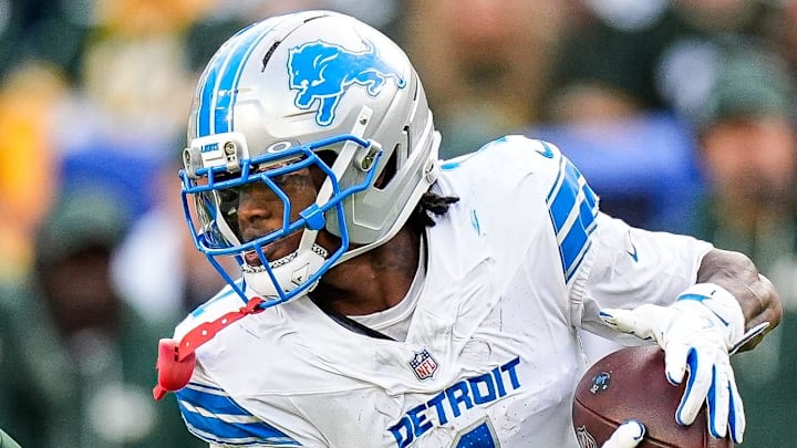Detroit Lions wide receiver Jameson Williams (1). Detroit Lions wide receiver Jameson Williams (1).