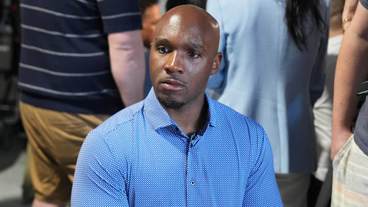 Mar 31, 2025; Palm Beach, FL, USA; Houston Texans head coach DeMeco Ryans answers questions from the media during the NFL Annual League Meeting at The Breakers. Mandatory Credit: Jim Rassol-Imagn Images Mar 31, 2025; Palm Beach, FL, USA; Houston Texans head coach DeMeco Ryans answers questions from the media during the NFL Annual League Meeting at The Breakers. Mandatory Credit: Jim Rassol-Imagn Images