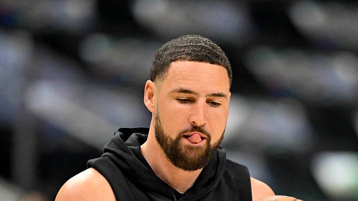 Apr 3, 2026; Dallas, Texas, USA; Dallas Mavericks guard Klay Thompson (31) warms up before the game between the Dallas Mavericks and the Orlando Magic at the American Airlines Center. Mandatory Credit: Jerome Miron-Imagn Images Apr 3, 2026; Dallas, Texas, USA; Dallas Mavericks guard Klay Thompson (31) warms up before the game between the Dallas Mavericks and the Orlando Magic at the American Airlines Center. Mandatory Credit: Jerome Miron-Imagn Images