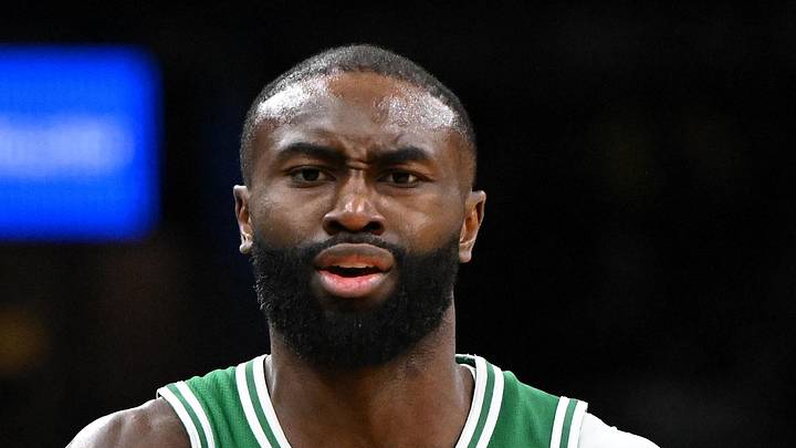Dec 2, 2025; Boston, Massachusetts, USA; Boston Celtics guard Jaylen Brown (7) reacts after scoring against the New York Knicks during the second half at the TD Garden. Mandatory Credit: Brian Fluharty-Imagn Images Dec 2, 2025; Boston, Massachusetts, USA; Boston Celtics guard Jaylen Brown (7) reacts after scoring against the New York Knicks during the second half at the TD Garden. Mandatory Credit: Brian Fluharty-Imagn Images
