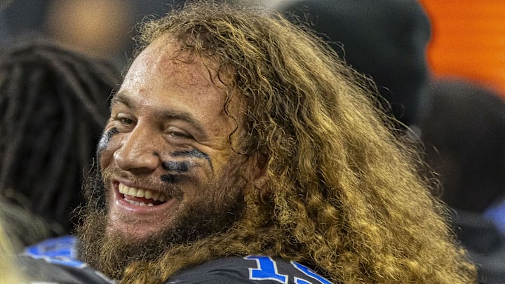 Detroit Lions linebacker Grant Stuard (15). Mandatory Credit: David Reginek-Imagn Images