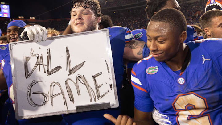 Florida Gators quarterback DJ Lagway (2) continues to be one of the biggest faces of the NIL Era. Florida Gators quarterback DJ Lagway (2) continues to be one of the biggest faces of the NIL Era.