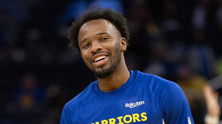 Oct 17, 2025; San Francisco, California, USA; Golden State Warriors guard LJ Cryer shares a laugh while warming up before facing the Los Angeles Clippers at Chase Center. Mandatory Credit: D. Ross Cameron-Imagn Images Oct 17, 2025; San Francisco, California, USA; Golden State Warriors guard LJ Cryer shares a laugh while warming up before facing the Los Angeles Clippers at Chase Center. Mandatory Credit: D. Ross Cameron-Imagn Images