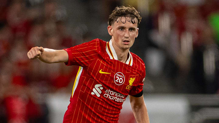 Tyler Morton featured in pre-season for Liverpool.