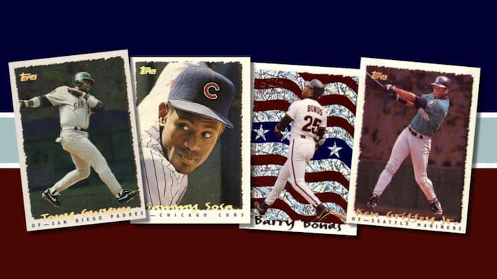 Assorted 1995 Topps Cyberstats cards