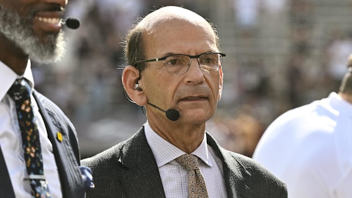 ESPN analyst Paul Finebaum delivered a blistering one-word response when asked to describe this college football powerhouse's head coach. ESPN analyst Paul Finebaum delivered a blistering one-word response when asked to describe this college football powerhouse's head coach.