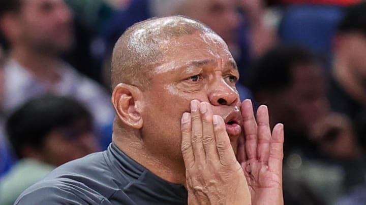 Milwaukee Bucks head coach Doc Rivers during the second half against the Orlando Magic.