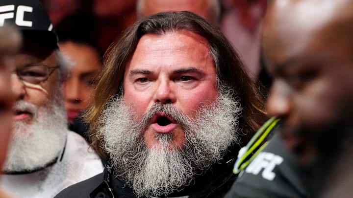 Jack Black during walkouts before a UFC bout Jack Black during walkouts before a UFC bout