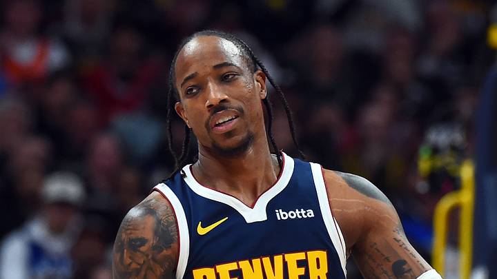 Oct 24, 2026; Denver, Colorado, USA; Denver Nuggets guard DeMar DeRozan (10) reacts after a foul during the second half against the New Orleans Pelicans at Ball Arena. Mandatory Credit: Christopher Hanewinckel-Imagn Images Oct 24, 2026; Denver, Colorado, USA; Denver Nuggets guard DeMar DeRozan (10) reacts after a foul during the second half against the New Orleans Pelicans at Ball Arena. Mandatory Credit: Christopher Hanewinckel-Imagn Images