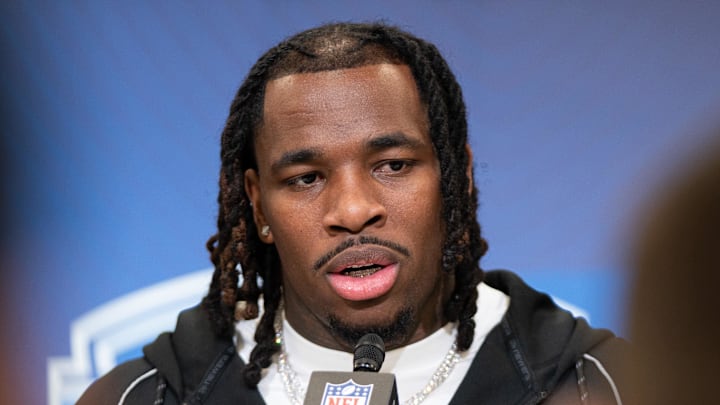 Washington running back Jonah Coleman speaks to members of the media Washington running back Jonah Coleman speaks to members of the media