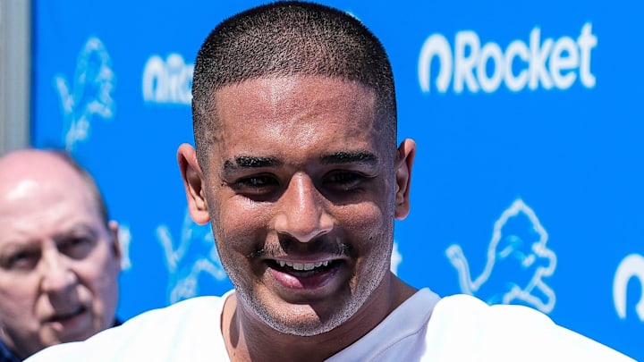 Detroit Lions defensive lineman Ahmed Hassanein (61).