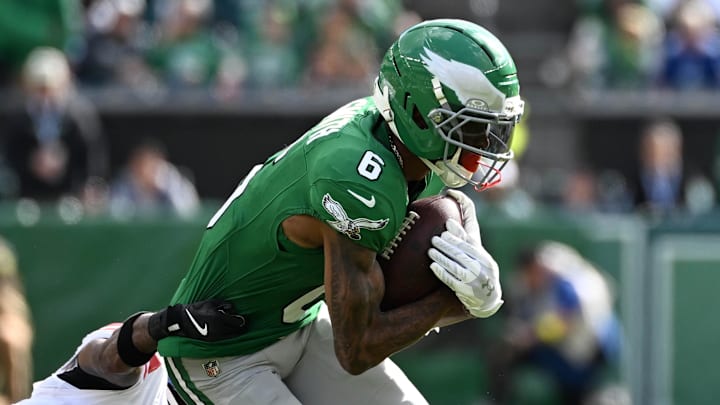 Eagles WR Devonta Smith has a bye in Week 9, but now's the time to make a trade offer.