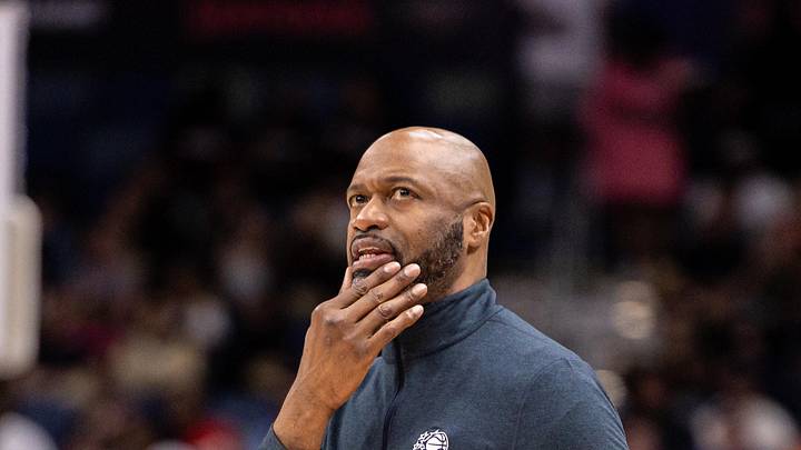 Apr 5, 2026; New Orleans, Louisiana, USA; Orlando Magic Head Coach Jamahl Mosley reacts to a play against the New Orleans Pelicans during the first half at Smoothie King Center. Mandatory Credit: Stephen Lew-Imagn Images Apr 5, 2026; New Orleans, Louisiana, USA; Orlando Magic Head Coach Jamahl Mosley reacts to a play against the New Orleans Pelicans during the first half at Smoothie King Center. Mandatory Credit: Stephen Lew-Imagn Images
